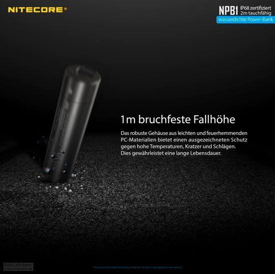 Nitecore NPB1 Powerbank - Zwart