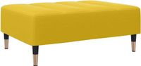 vidaXL Voetenbank 77x55x31 cm fluweel geel