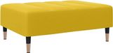 vidaXL Voetenbank 77x55x31 cm fluweel geel