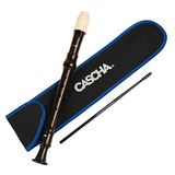 Plastic CASCHA Plastic Soprano Recorder brown - German fingering