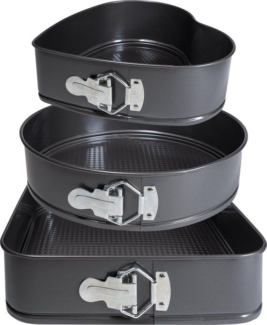 Krumble Springvorm set van 3 - Antraciet