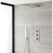Hudson Reed Kubix Doucheset - Moderne 2-Weg Thermostatische Inbouw Douchekraan, Douchekop & Handdouche - Chroom