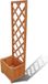 vidaXL Plantenbak met latwerk 40x30x135 cm massief vurenhout