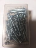 Deltafix Spaanplaatschroef platkop/kruiskop met plug verzinkt 5.0 x 50 mm 40 stuks