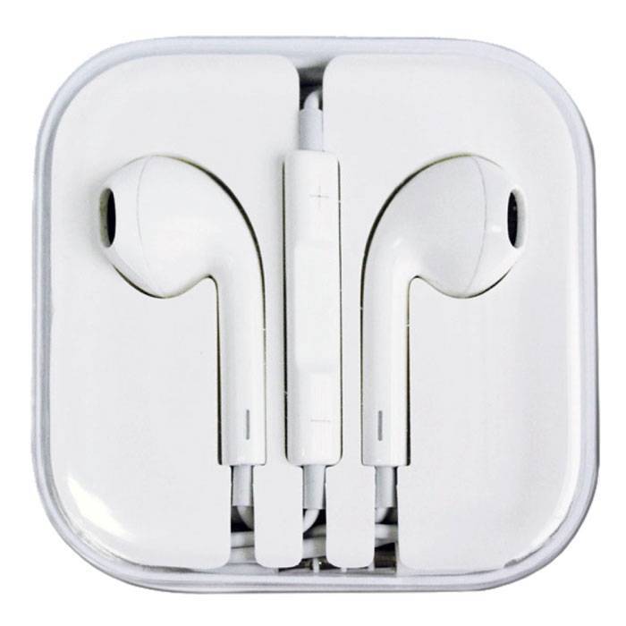 Stuff Certified 5-Pack In-ear Earphones voor iPhone/iPad/iPod Oortjes Buds Ecouteur Oortelefoon Wit - Helder Geluid