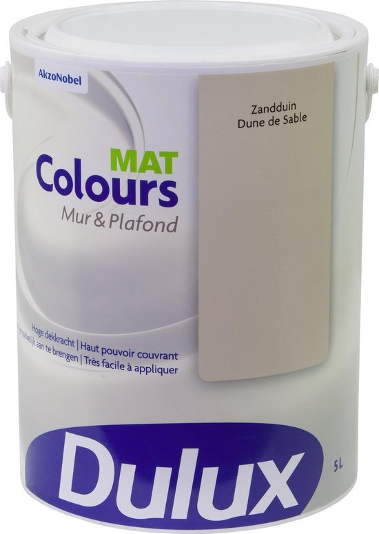 DULUX Colours Mur & Plafond - Mat - Zandduin - 5 Liter