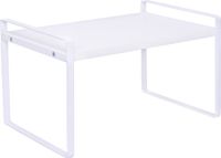 QUVIO Keukenkast organizer - Plankinzet - 31 cm - Metaal - Wit