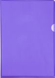 Exacompta Pak van 100 L mappen - gladde PVC 13/100e - A4 - Purper