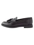 Next - Meisjes - Leren loafers met kwastjes voor school - Zwart