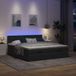 Prolenta Maison Exclusive - Ottoman bedframe met matras, zwart, 180x200 cm, textiel