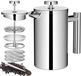 Cafetière à piston avec système de filtration triphasé