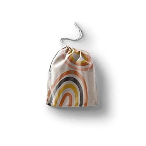 Bonamaison Bedrukte katoenen tas met trekkoord - 20 x 30 cm