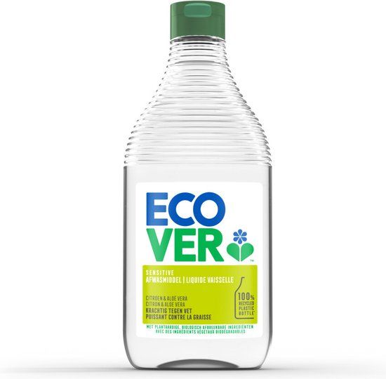 Ecover Afwasmiddel Citroen & Aloë Vera - 8 x 450 ml - Voordeelverpakking