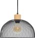 Atmosphera Créateur d'intérieur® Atmosphera Hanglamp Metaal Hout Zwart Rond E27 1 Lichtpunt