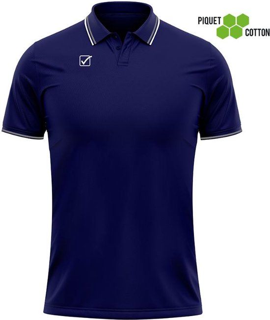 Givova Polo shirt - Navy Blue/White - M - Unisex
