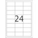 HERMA Premium - Papier - mat - permanent zelf-klevend - wit - 64.6 x 33.8 mm 2400 etiket(ten) (100 vel(len) x 24 gelamineerde etiketten