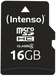 Intenso MicroSDHC 16GB - Class 4 - Incl. SD Adapter