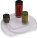 Sans marque Organisateur de réfrigérateur - Boîte de rangement Lazy Susan organisateur de réfrigérateur rotatif à 360º - Rangement alimentaire - Base antidérapante - Sans BPA