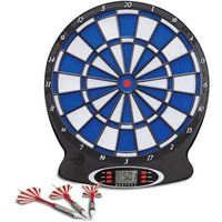TotalCadeau Elektronisch dartspel met stem 6 dartpijlen wit
