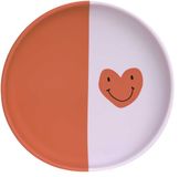 Lässig siliconen bord Happy Rascals Heart Lavender