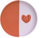 Lässig siliconen bord Happy Rascals Heart Lavender