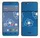 Royal Muurtattoo RS. 97624 zelfklevend voor Wiko Getaway met motief Blue Flowers With Paper