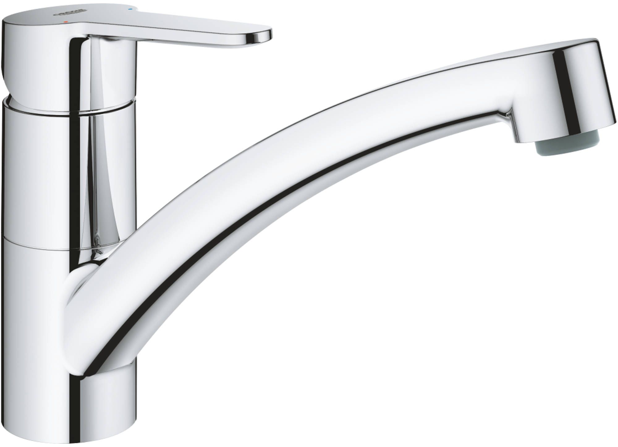 GROHE BauEco Keukenkraan - Chroom - Lage uitloop