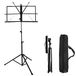 ASelected Bladmuziek Stand Draagbaar | Reisrek, stevige verstelbare hoogte lift statief basis, metaal met bladmuziek clip beugel, met handtas
