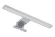 GTV Radius II Led-spiegellamp, 5 W, 6500 K, IP44, chroom, opzetlamp met 30 cm arm voor badkamerkasten, koud wit licht, 220-240 V