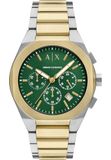 Armani Exchange Herrenuhr, Quarz-Chronographenwerk und 42 mm Gehäusegröße mit Edelstahlarmband