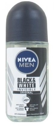 Deodorant roller men invisible black & white 50 ml