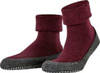 FALKE Cosyshoe Noppen op de zool wol huissokken heren rood - maat 41-42