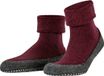 FALKE Cosyshoe Noppen op de zool wol huissokken heren rood - maat 41-42