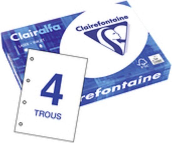 Clairefontaine Clairalfa A4 80g Kopieer- en printpapier Wit 500 vel