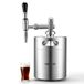 VEVOR Siphon Nitro 4 L Machine à Café Nitro Portable SANS Cartouche d'Azote, pour Thé Jus Camping, Fraîcheur Longue Durée, Distributeur de Café Infusé à Froid avec Buse et Valve de Décompression