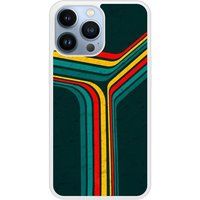 Apple iPhone 13 Retro lines Verstevigd hoesje met sublimatie bedrukking