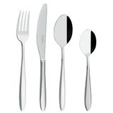 Grunwerg Balmoral 16-delige gespiegelde bestekset in doos, 18/10 roestvrij staal, 4 x tafelmessen, tafelvorken, dessertlepels, theelepels