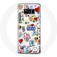 Maniacase Hoesje voor Samsung Galaxy S8 Plus BTS Bangtan Sonyeondan BT21 Van Tata Chimmy Cooky Rj Koya Mang Et Shooky