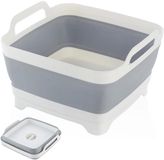 GELLDG Opvouwbare afwasbak - 12 liter - Grijs