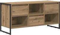 vidaXL TV-kast 100 x 36 x 49,5 cm ambachtelijk eiken bewerkt hout