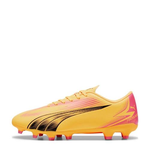 Puma Ultra Play Sr. voetbalschoenen oranje/zwart/roze