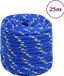 vidaXL Boottouw 16 mm 25 m polypropeen blauw