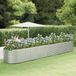 Maison Exclusive - Jardinière surélevée, couleur argent, 554x100x68 cm, acier thermolaqué