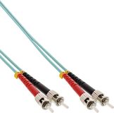 InLine ST Duplex Optical Fiber Patch Kabel - Multi Mode OM3 - 20 meter