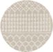 Surya NOUR Rond Geometrisch Beige Zacht Hoogpolig Shaggy Tapijt