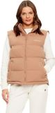 Guess GJ Regular Dames Puffer Gilet Kort Normaal Beige Polyamide Waterdicht