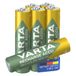 VARTA Batterijen AAA, oplaadbaar, 6 stuks, Recharge Accu Recycled | 800 mAh Ni-MH batterij, Formaat HR03 1,2 V, voorgeladen, geen memory-effect, van 25% gerecycled materiaal, LED-Zaklamp