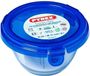 PYREX Cook & Go boîte de conservation ronde avec couvercle, 11 cm, 200 ml, verre borosilicaté, hermétique