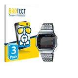 BROTECT Screenprotector 3 Stuks voor Casio iconic ABL-100WE-1A Beschermglas transparant