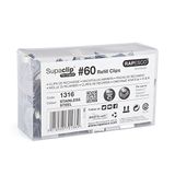 Rapesco 1316 Supaclip 60 Grootverpakking Klemmen, Verpakking van 250